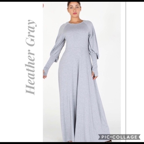Blu Trends Dresses & Skirts - Maxi Gray or Black Dress